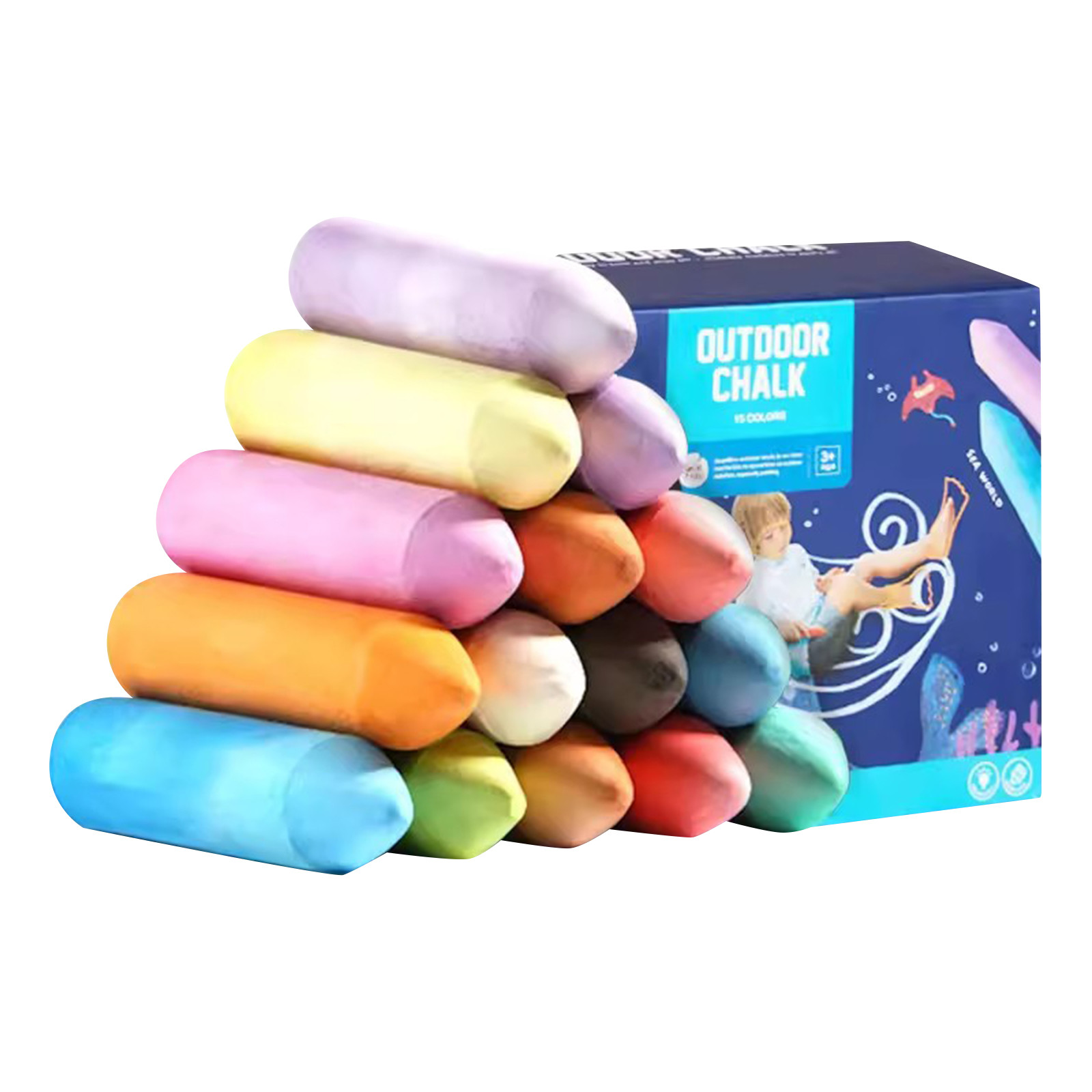 Washable Jumbo Sidewalk Colors – обзор и цена Kids Outdoor Chalkboard
