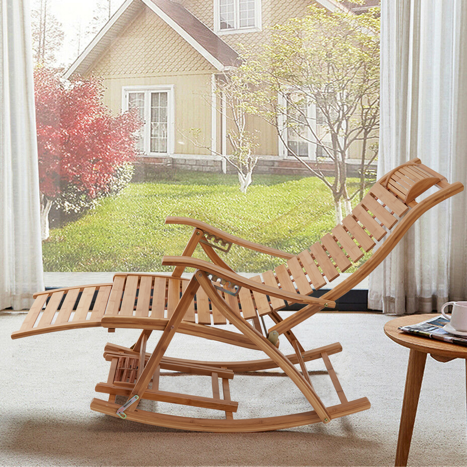 Bamboo Rocking Chair Adjustabl – обзор и цена Kids Outdoor Folding Chair