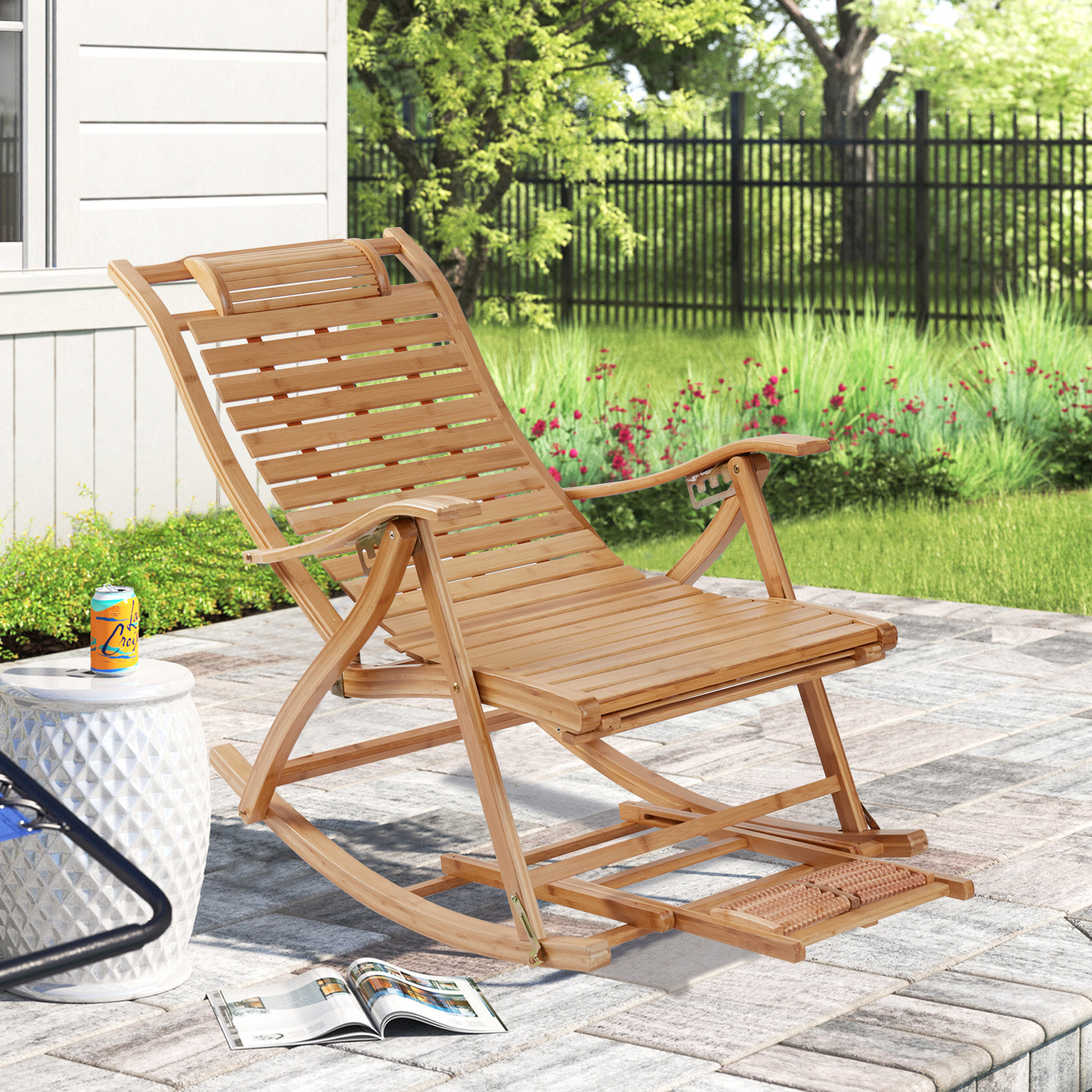 Bamboo Rocking Chair Adjustabl – обзор и цена Kids Outdoor Folding Chair