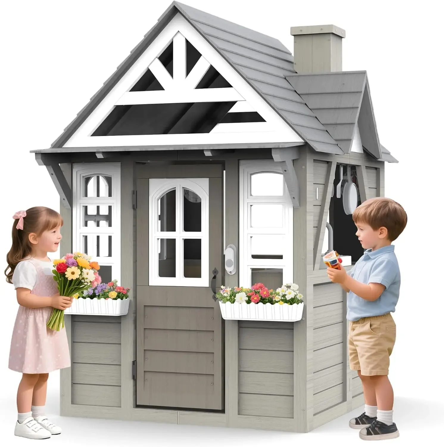 Kids Outdoor Playhouse,Cedar G – обзор и цена Kids Outdoor Sink