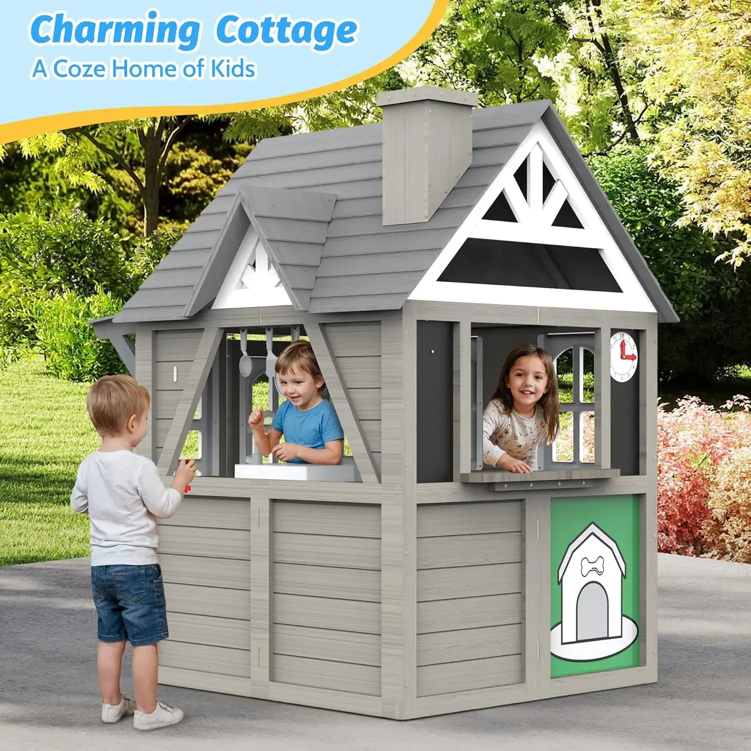 Kids Outdoor Playhouse,Cedar G – обзор и цена Kids Outdoor Sink