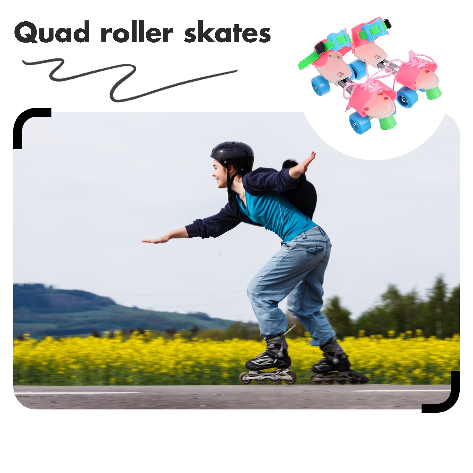 1Pair Adjustable Kids Roller S – обзор и цена Kids Outdoor Quad