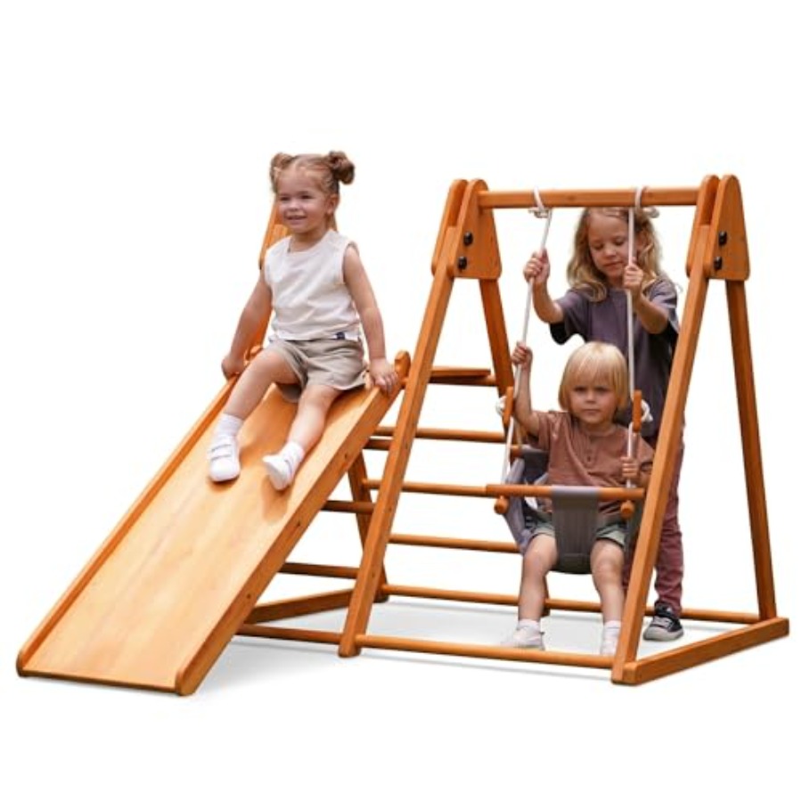 Outdoor jungle gym for kids 18 – обзор и цена Kids Outdoor Wooden Playset