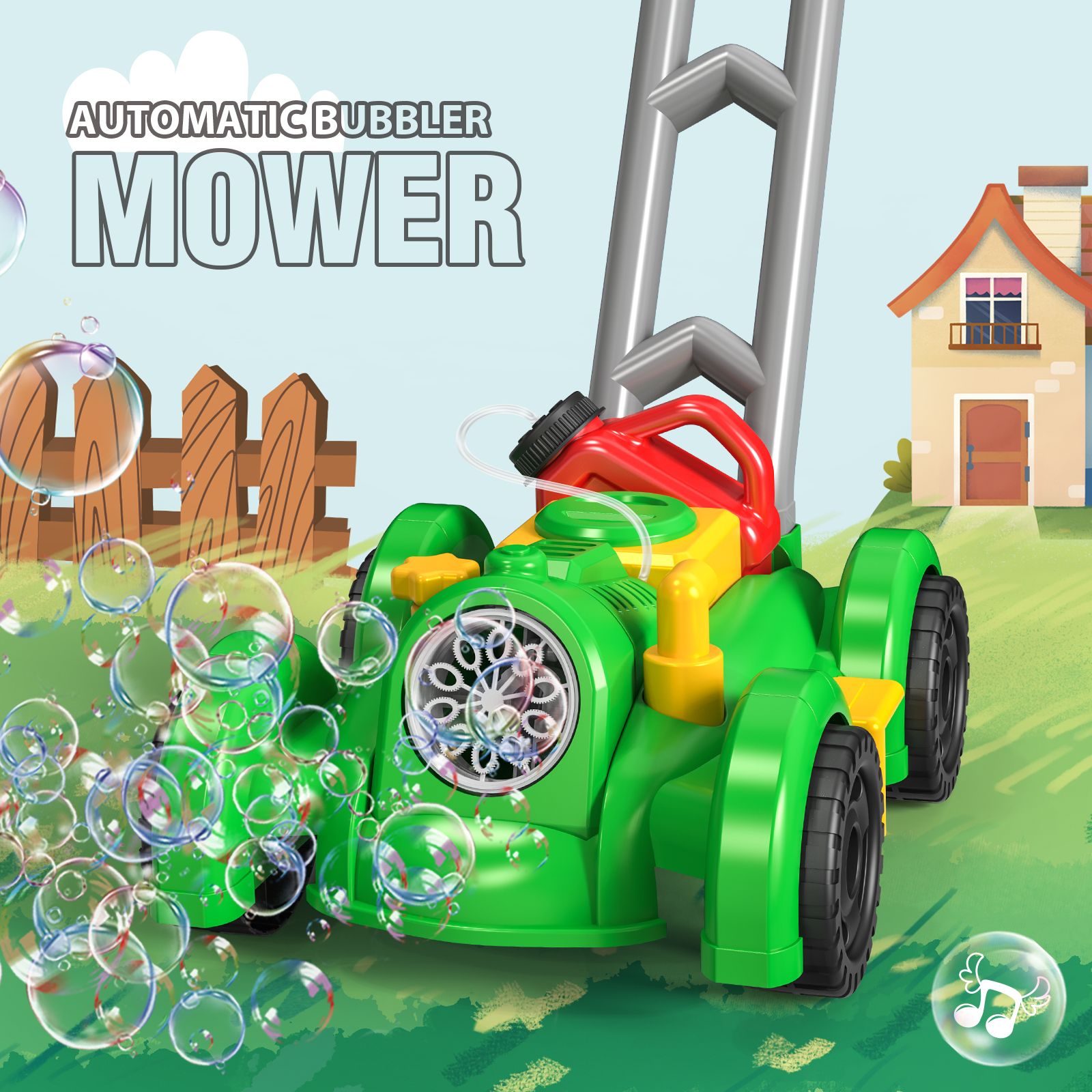 Fully Automatic Trolley Bubble – обзор и цена Kids Outdoor Lawn Mower