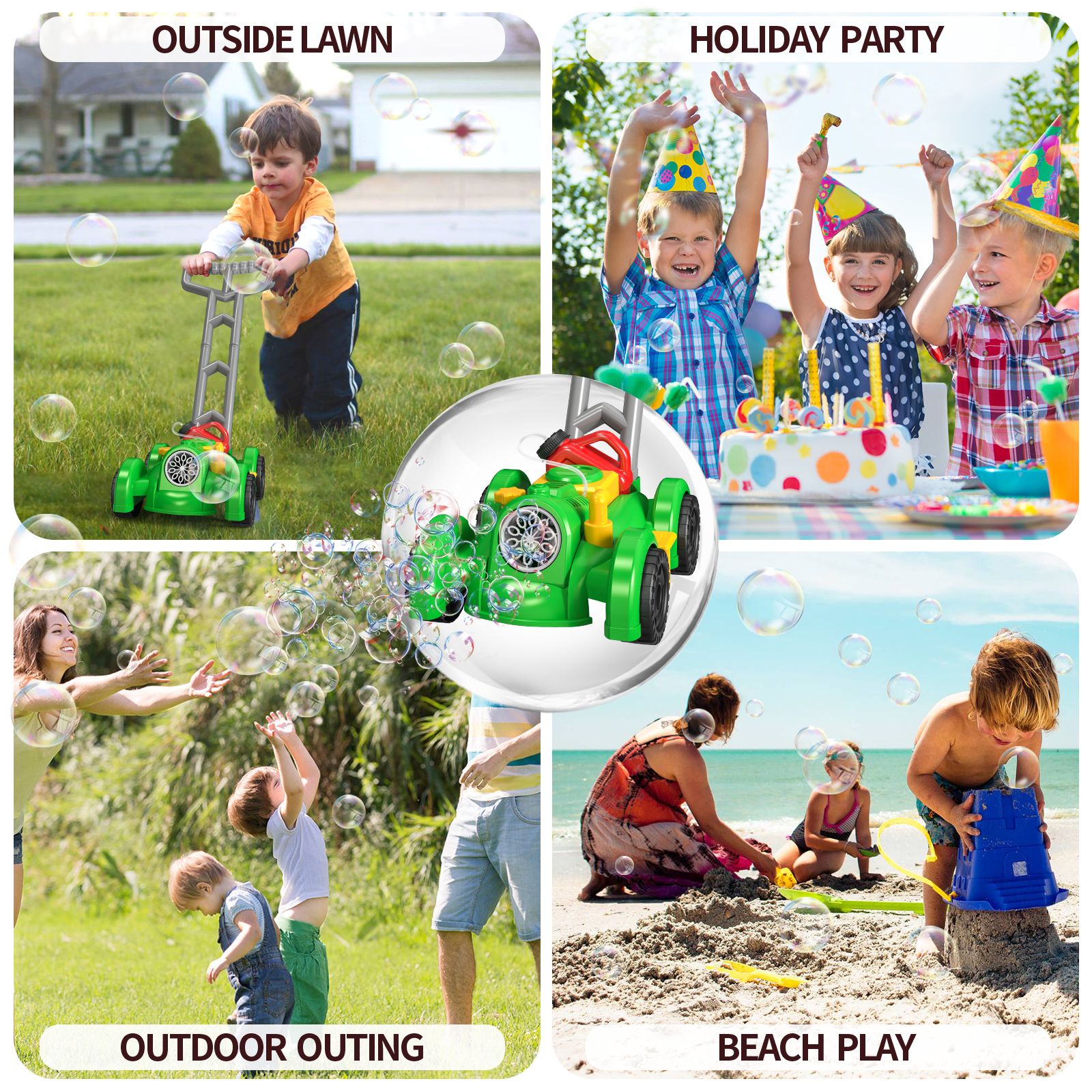 Fully Automatic Trolley Bubble – обзор и цена Kids Outdoor Lawn Mower