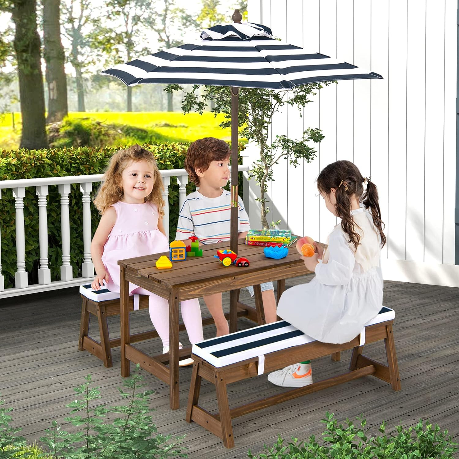 Height Adjustable Wooden Kids  – обзор и цена Kids Outdoor Chair And Table