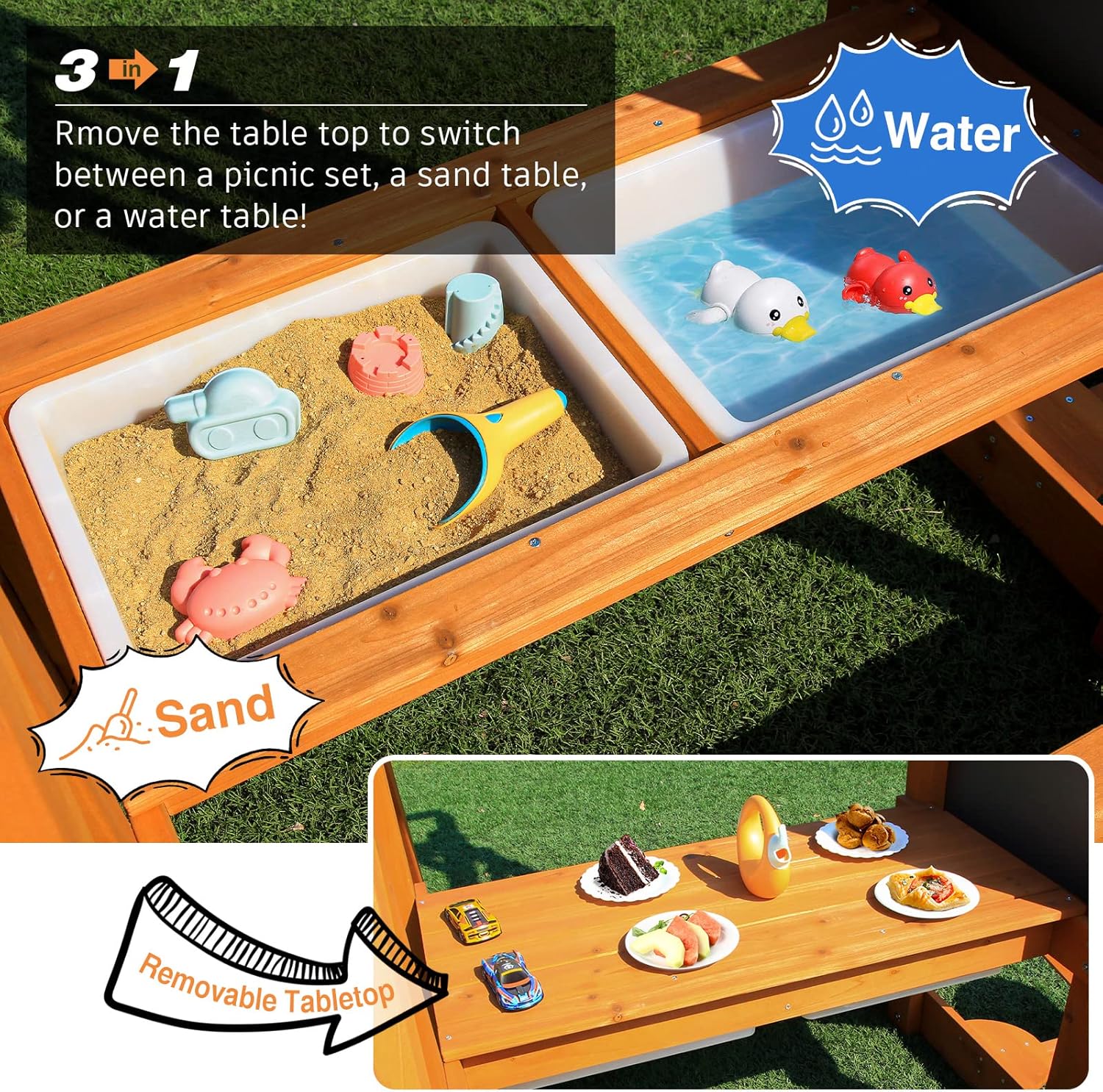6-in-1 Wooden Playground Plays – обзор и цена Kids Outdoor Wooden Playset