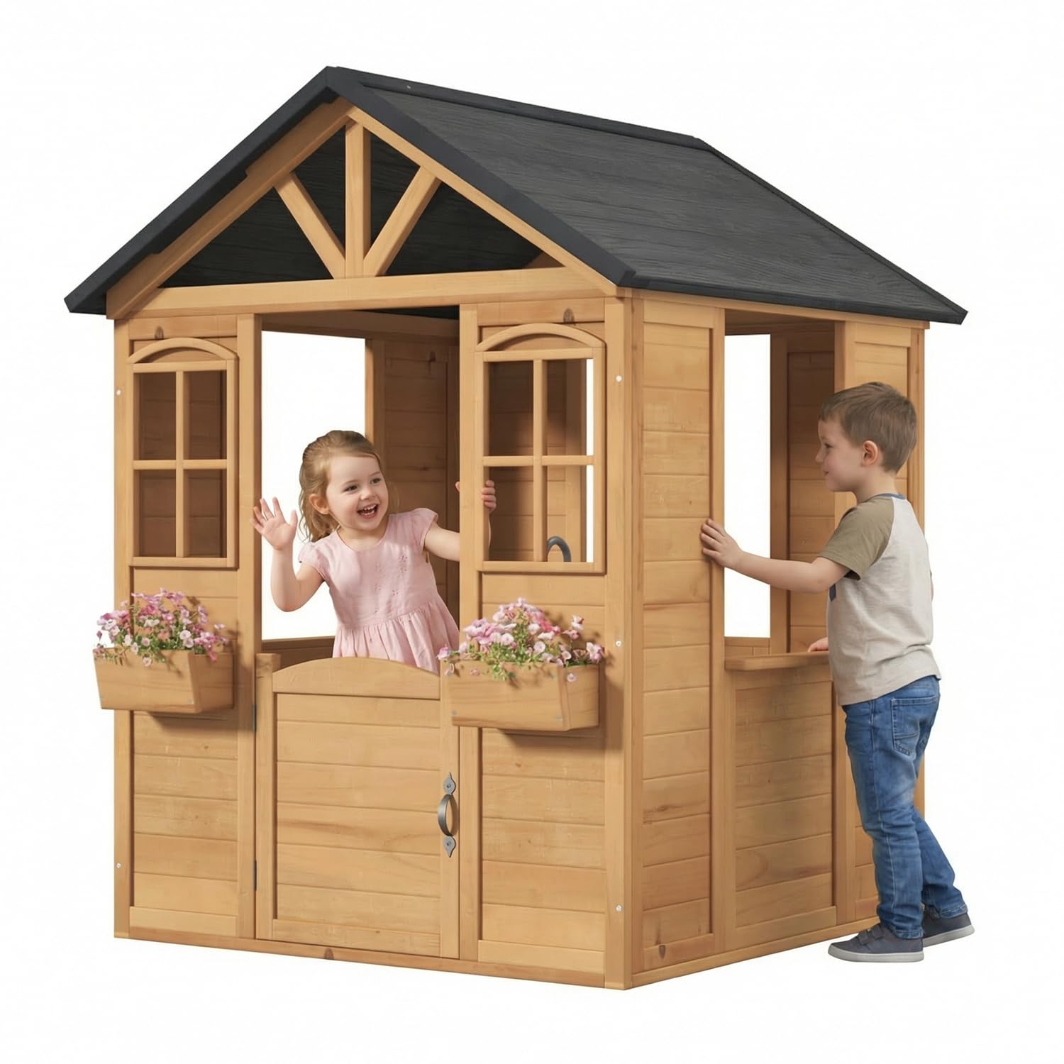 Wooden Kids Playhouse Outdoor  – обзор и цена Kids Outdoor Sink