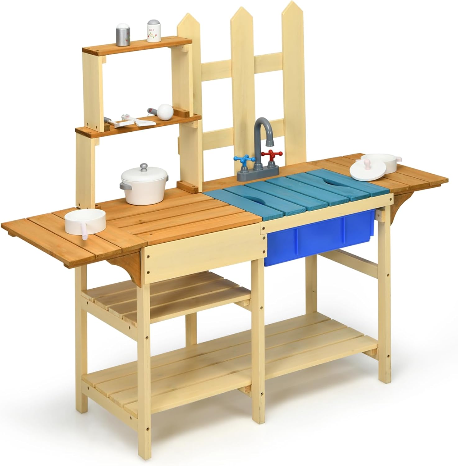 Kids Mud Kitchen Playset, Indo – обзор и цена Kids Outdoor Wooden Playset