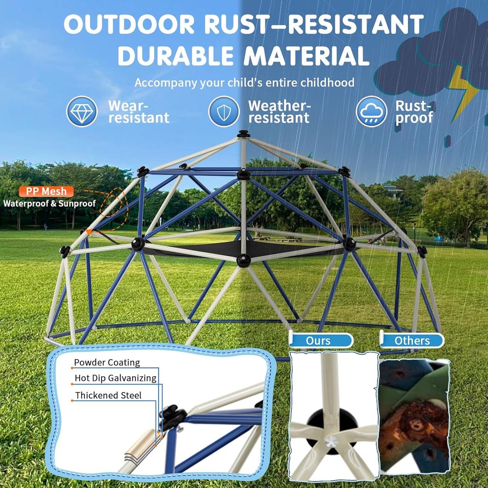 ClimDome,10T Dome Climber with – обзор и цена Kids Outdoor Jungle Gym Dome