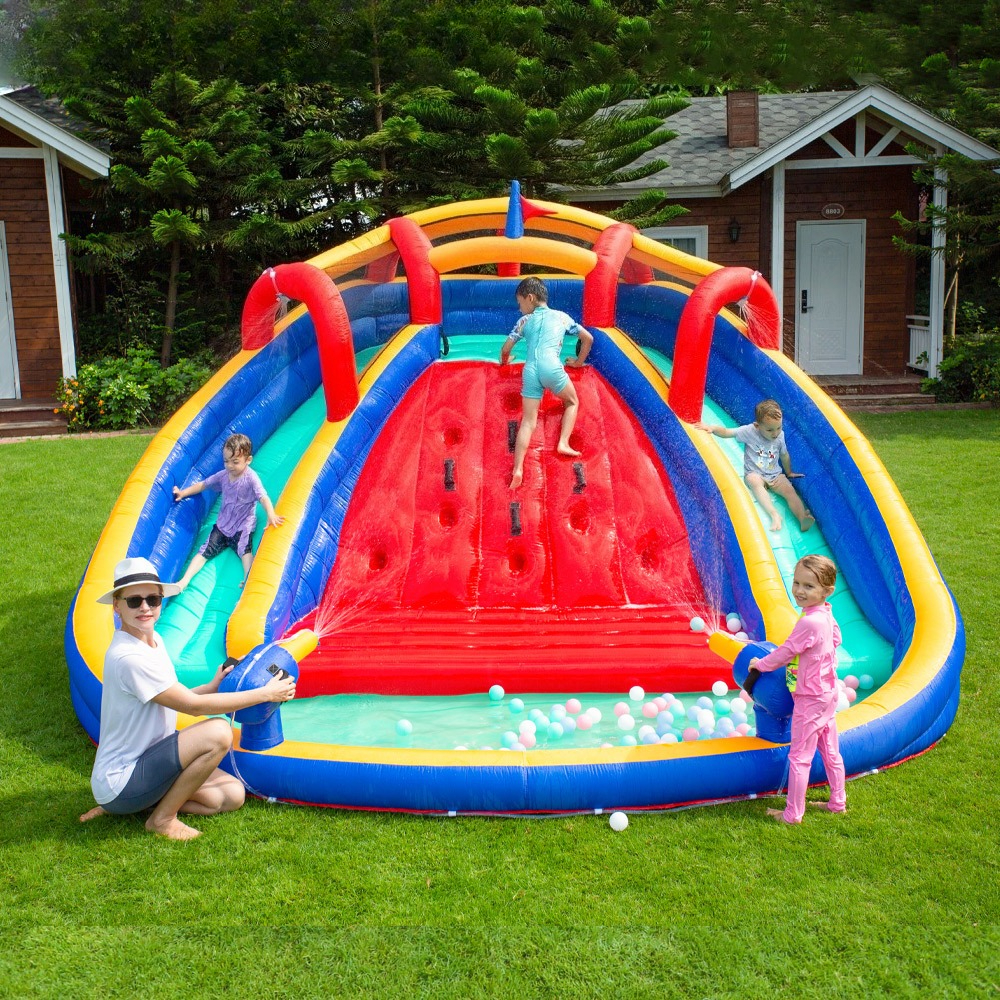 Double Slide Inflatable Castle – обзор и цена Kids Outdoor Obstacle Course Equipment