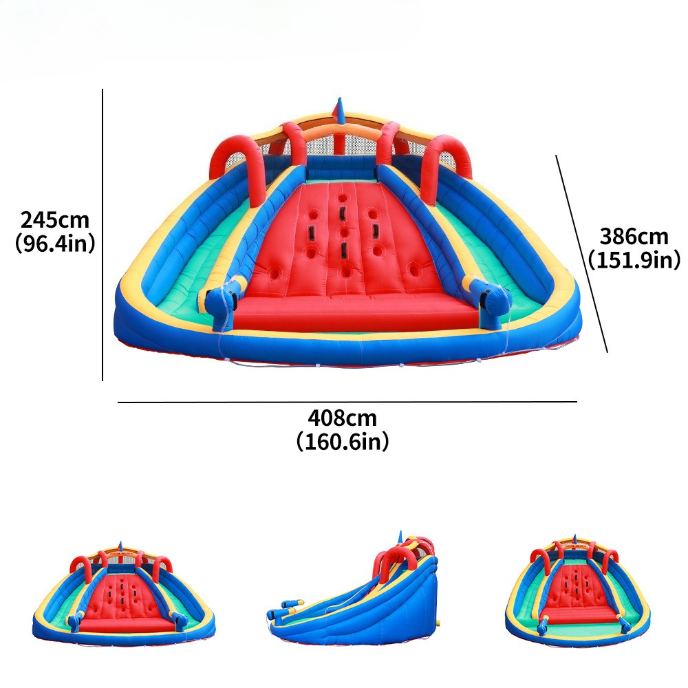 Double Slide Inflatable Castle – обзор и цена Kids Outdoor Obstacle Course Equipment