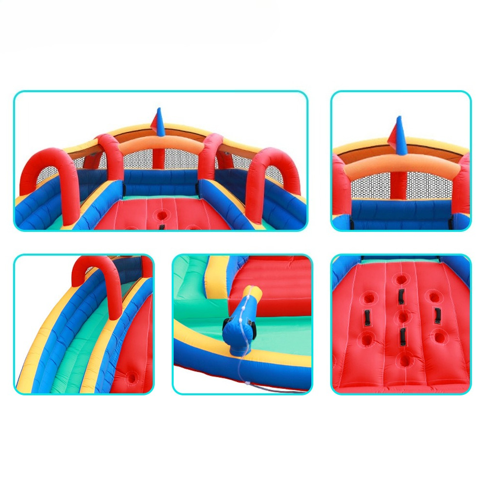 Double Slide Inflatable Castle – обзор и цена Kids Outdoor Obstacle Course Equipment