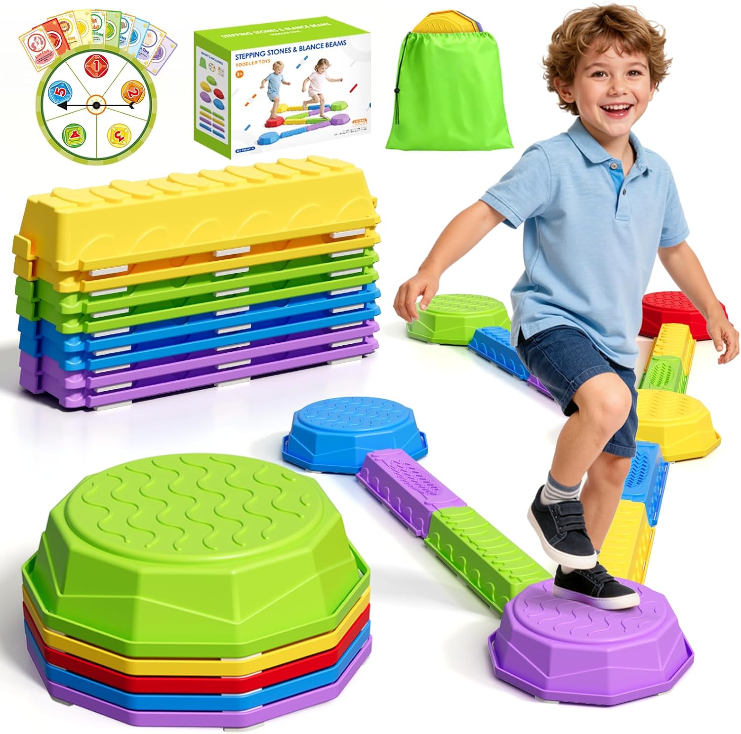 Balance Beams Stepping Stones  – обзор и цена Kids Outdoor Balance Beam