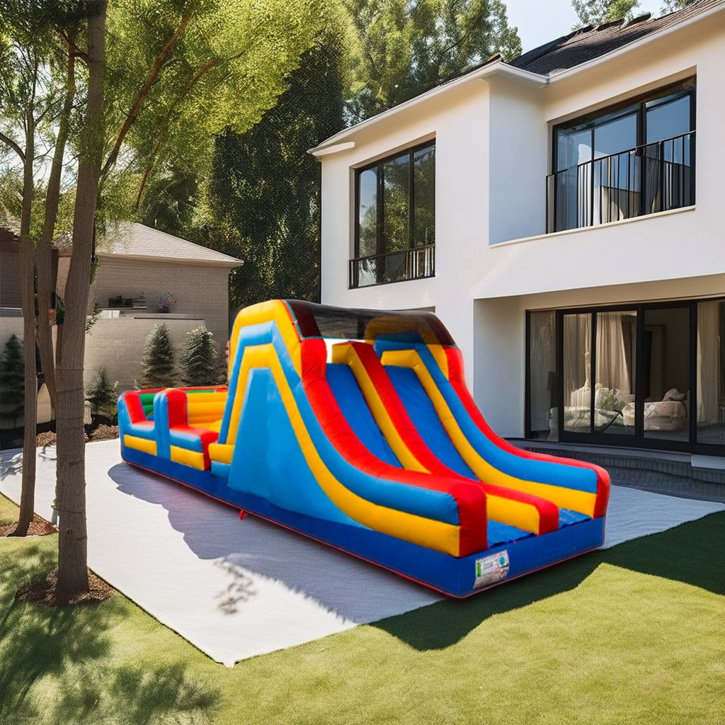 Commercial Inflatable Bouncer  – обзор и цена Kids Outdoor Obstacle Course Equipment