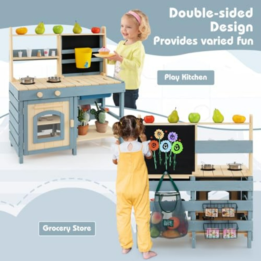 Outdoor mud kitchen for kids:  – обзор и цена Kids Outdoor Sink
