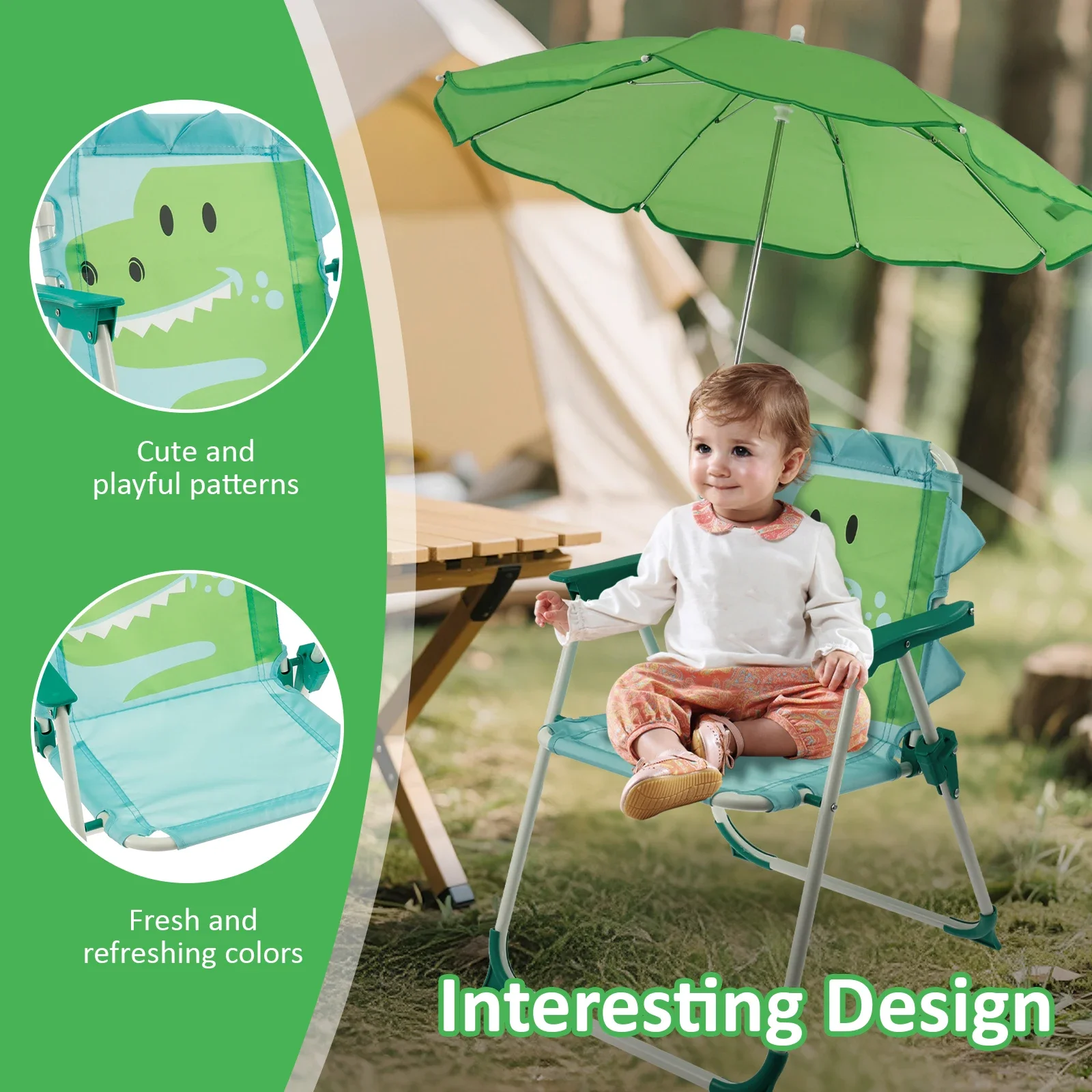 Kids Folding Beach Chair With  – обзор и цена Kids Outdoor Loungers