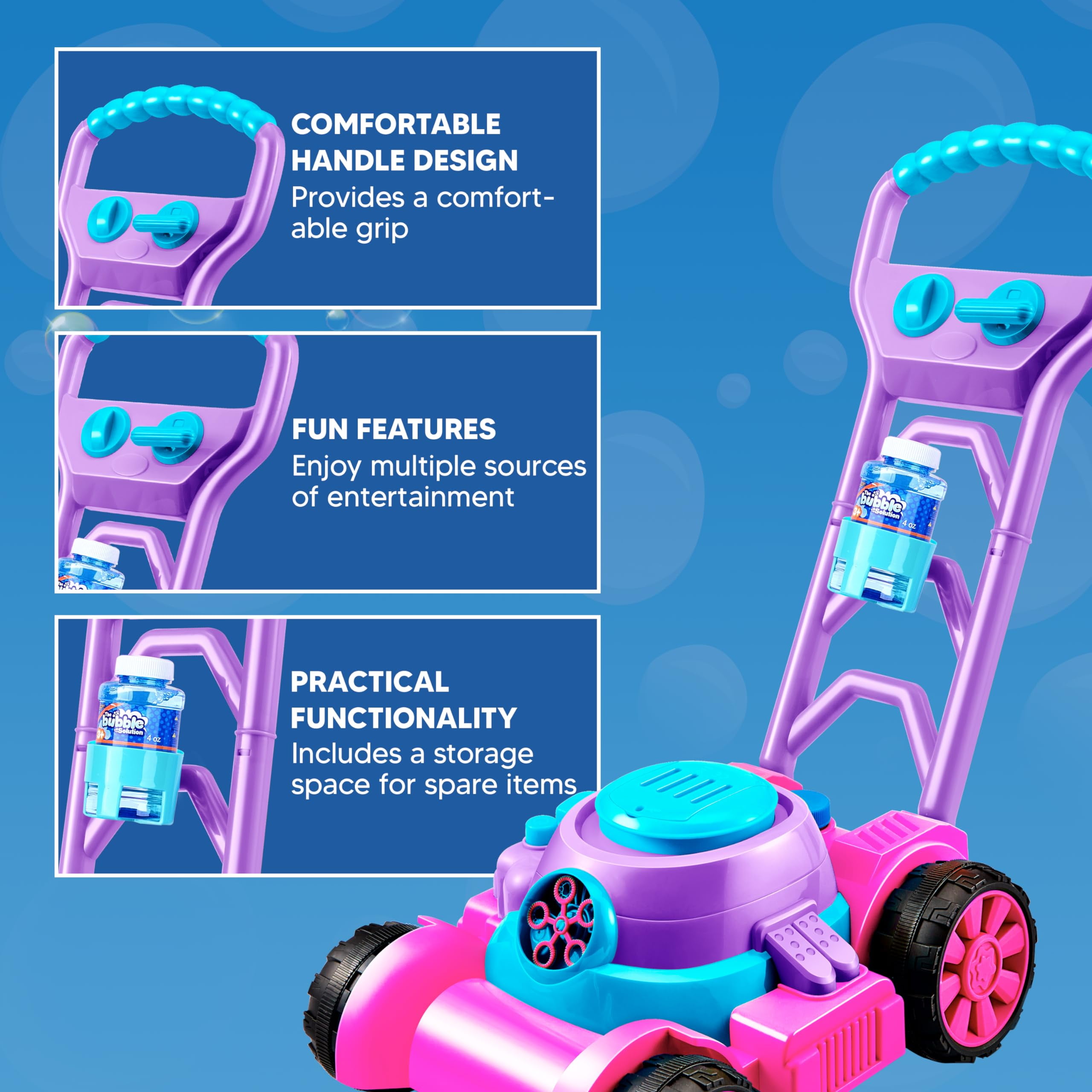 JOYFY Bubble Lawn Mower Bubble – обзор и цена Kids Outdoor Lawn Mower