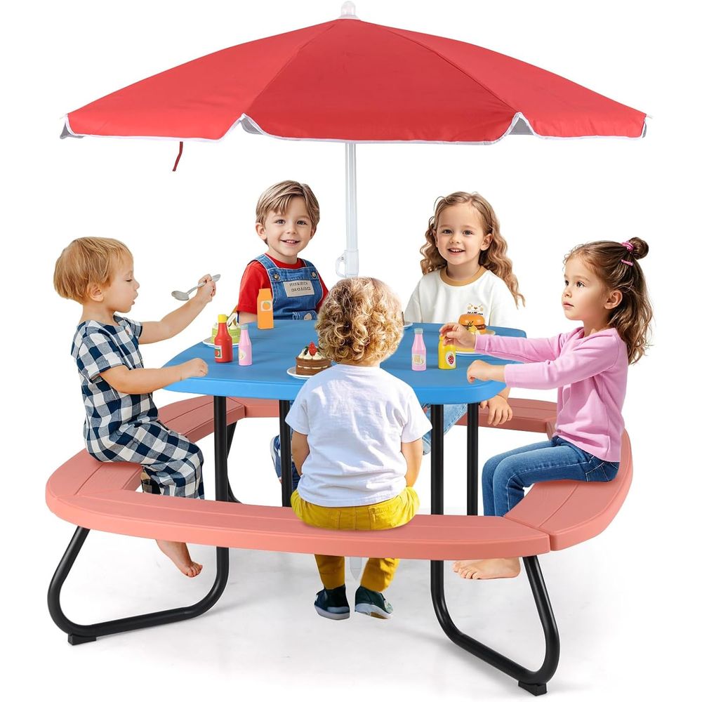 Kids Picnic Table, 8 Person To – обзор и цена Kids Outdoor Chair And Table