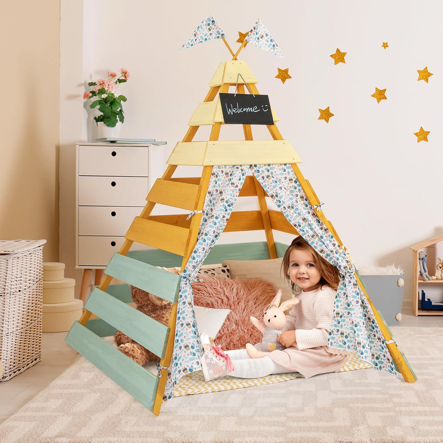 Teepee Tent for Kids, Large Ki – обзор и цена Kids Outdoor Chalkboard