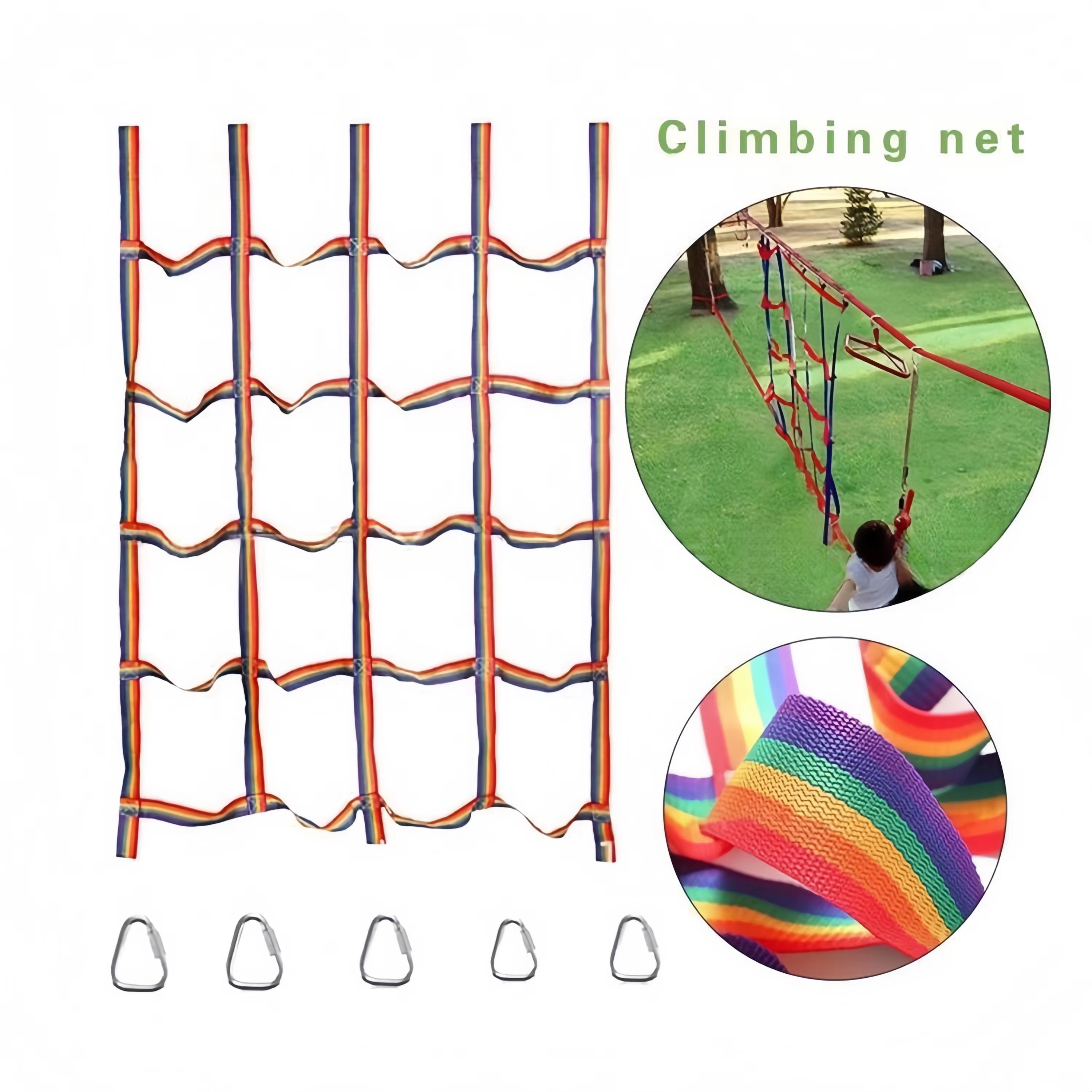 Outdoor Colored Ribbon Climbin – обзор и цена Kids Outdoor Swing
