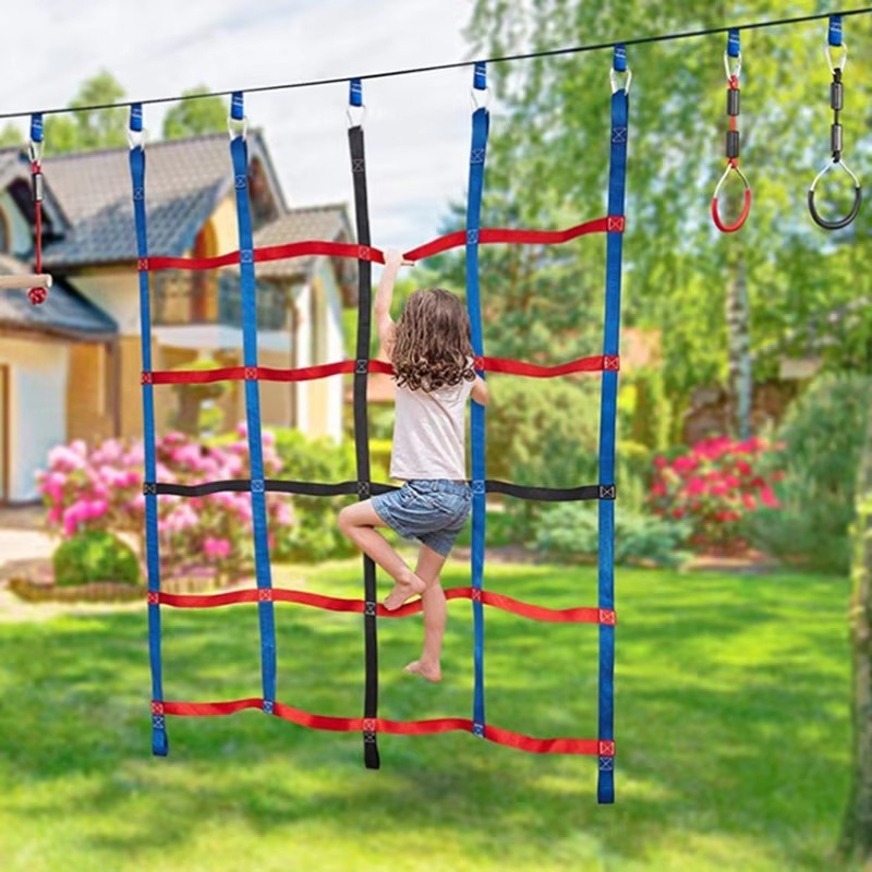 Outdoor Colored Ribbon Climbin – обзор и цена Kids Outdoor Swing
