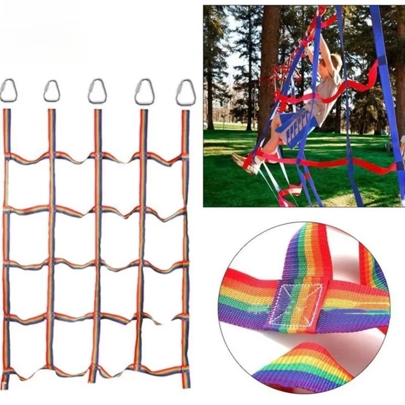 Outdoor Colored Ribbon Climbin – обзор и цена Kids Outdoor Swing