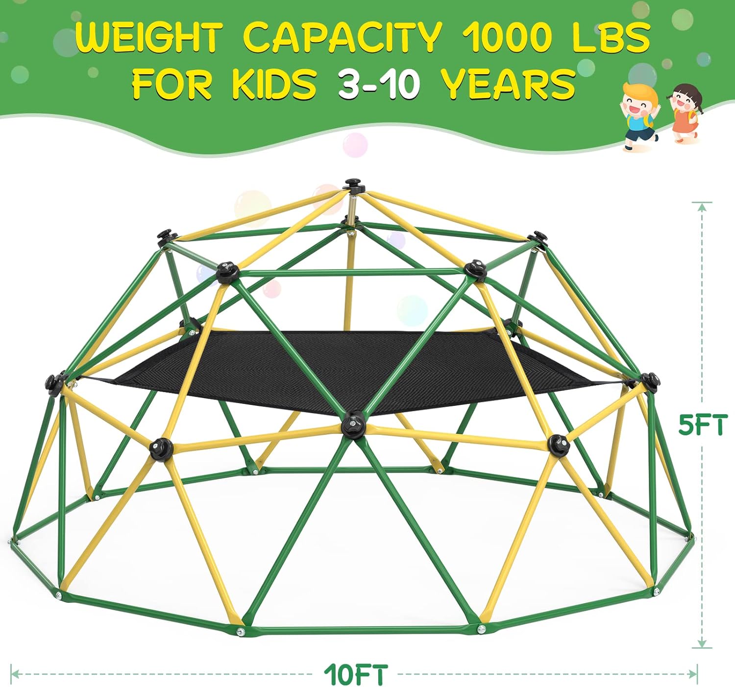 GIKPAL Climbing Dome, 10FT Dom – обзор и цена Kids Outdoor Jungle Gym Dome