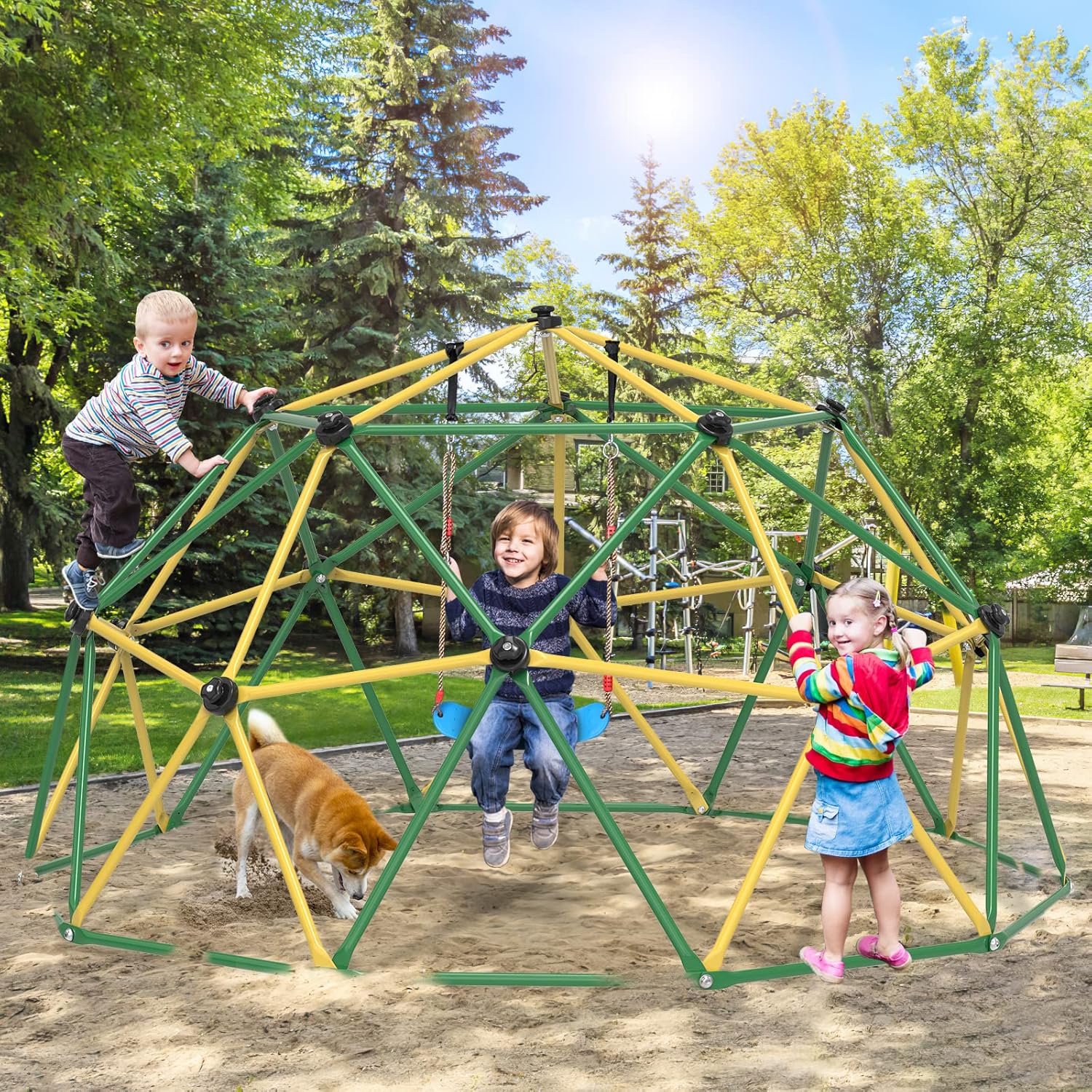 GIKPAL Climbing Dome, 10FT Dom – обзор и цена Kids Outdoor Jungle Gym Dome