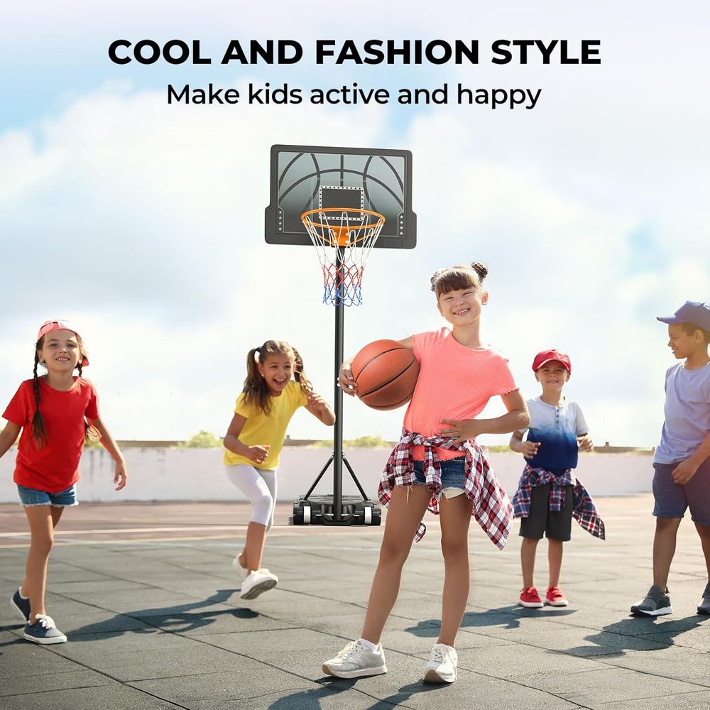 Adjustable Height Portable Bas – обзор и цена Kids Outdoor Basketball