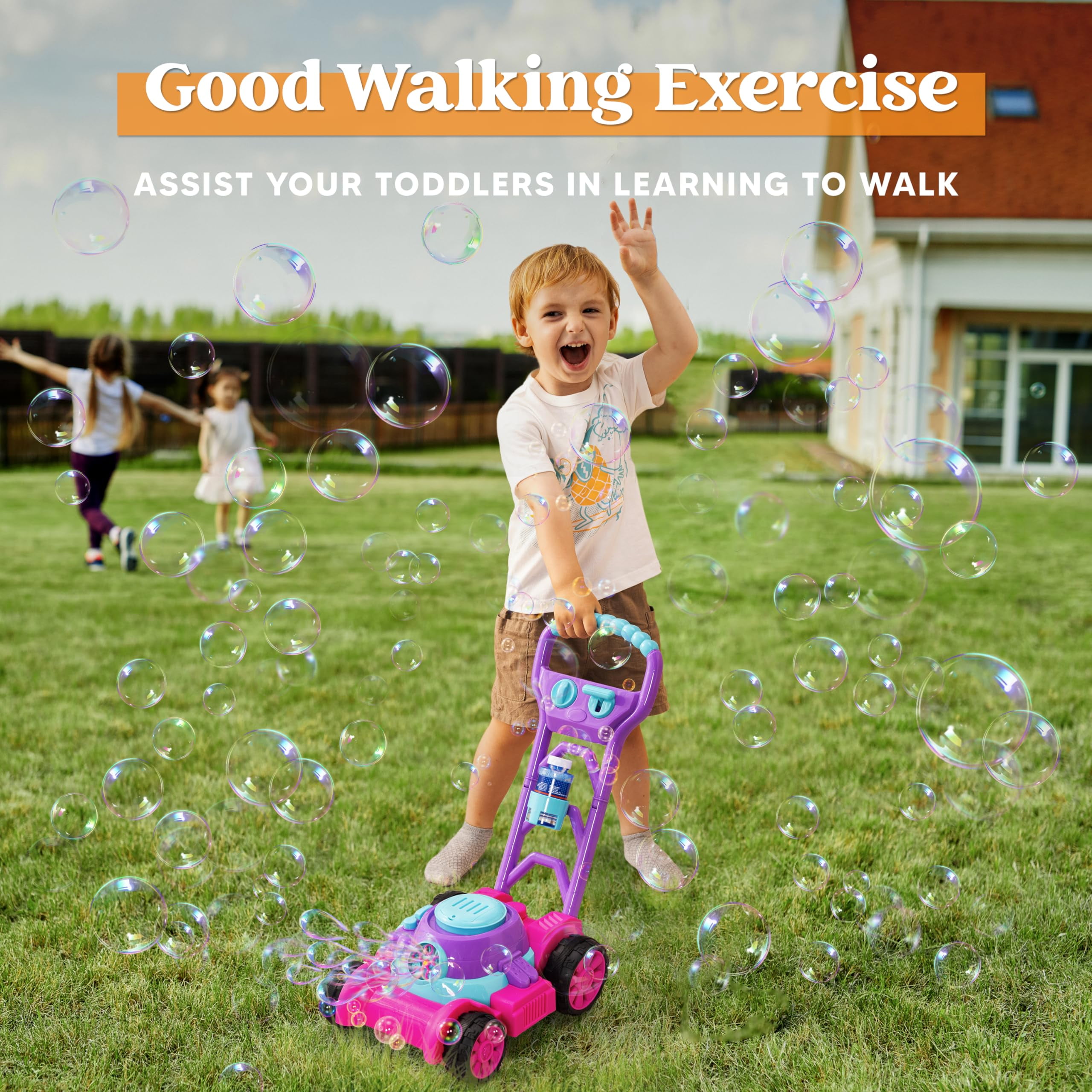 JOYFY Bubble Machine Bubble La – обзор и цена Kids Outdoor Lawn Mower