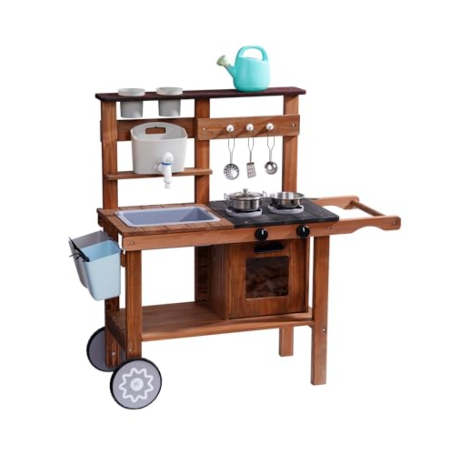 Outdoor mud kitchen for kids w – обзор и цена Kids Outdoor Wooden Playset