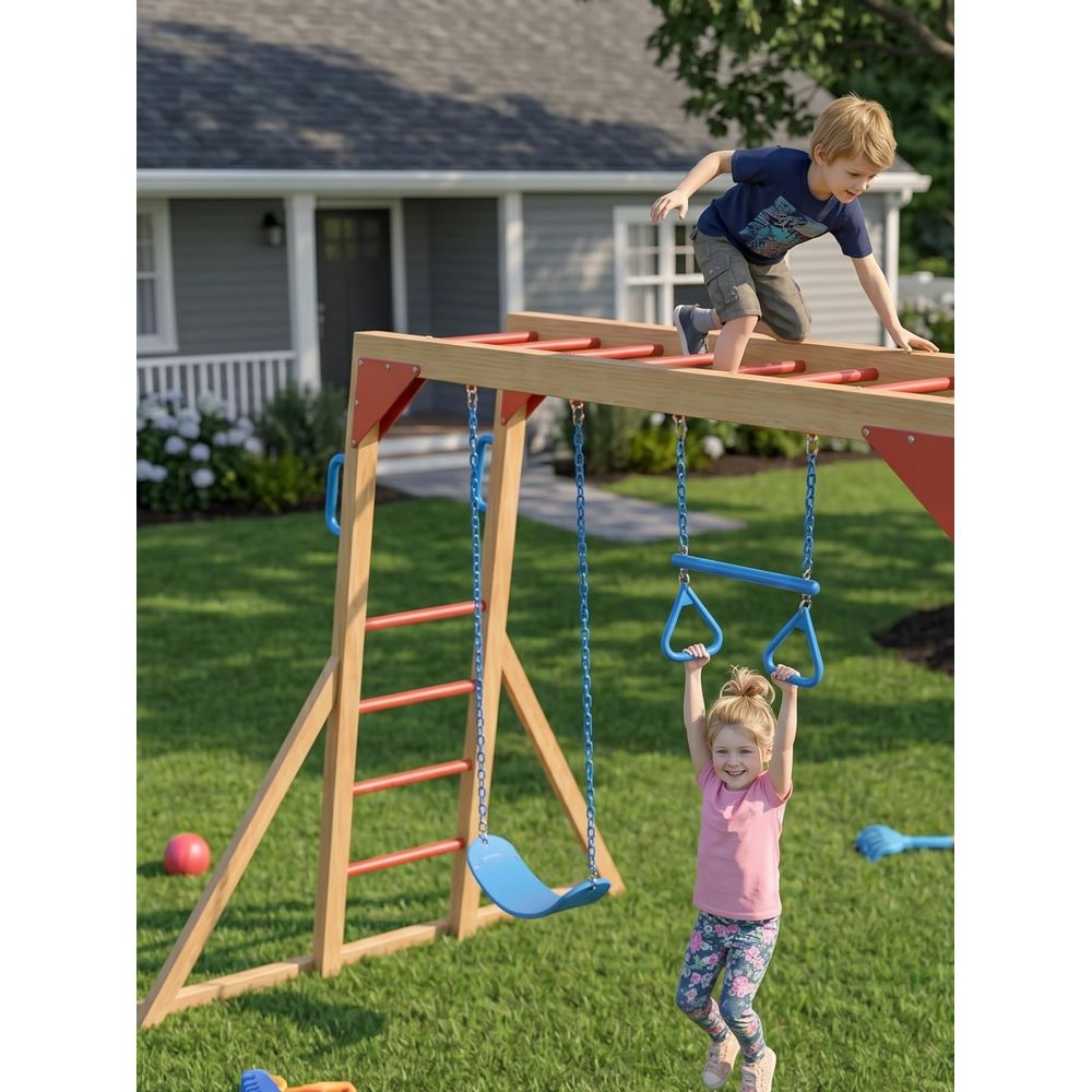 Wooden Swing Sets for Backyard – обзор и цена Kids Outdoor Swing