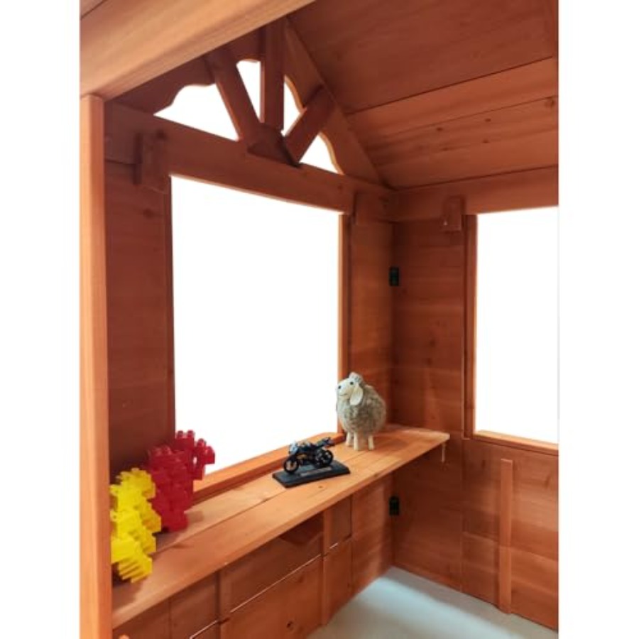 Outdoor kids playhouse for bac – обзор и цена Kids Outdoor Wooden Playhouse