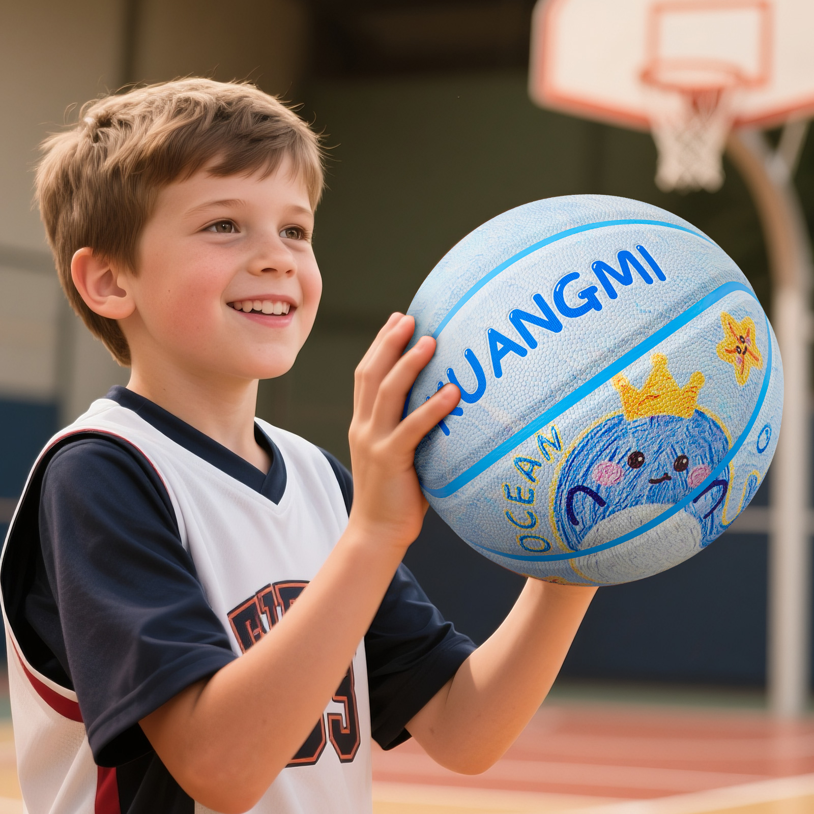 Kuangmi Whale Children's Baske – обзор и цена Kids Outdoor Basketball