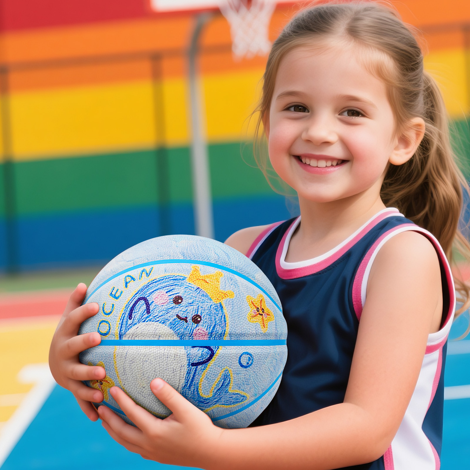 Kuangmi Whale Children's Baske – обзор и цена Kids Outdoor Basketball