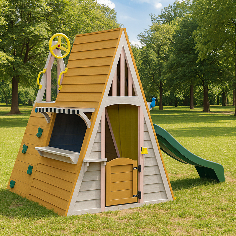 Kids Outdoor Playground Equipm – обзор и цена Kids Outdoor Wooden Playhouse
