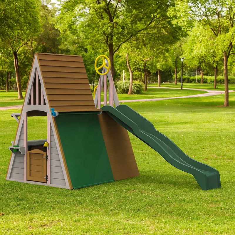 Kids Outdoor Playground Equipm – обзор и цена Kids Outdoor Wooden Playhouse