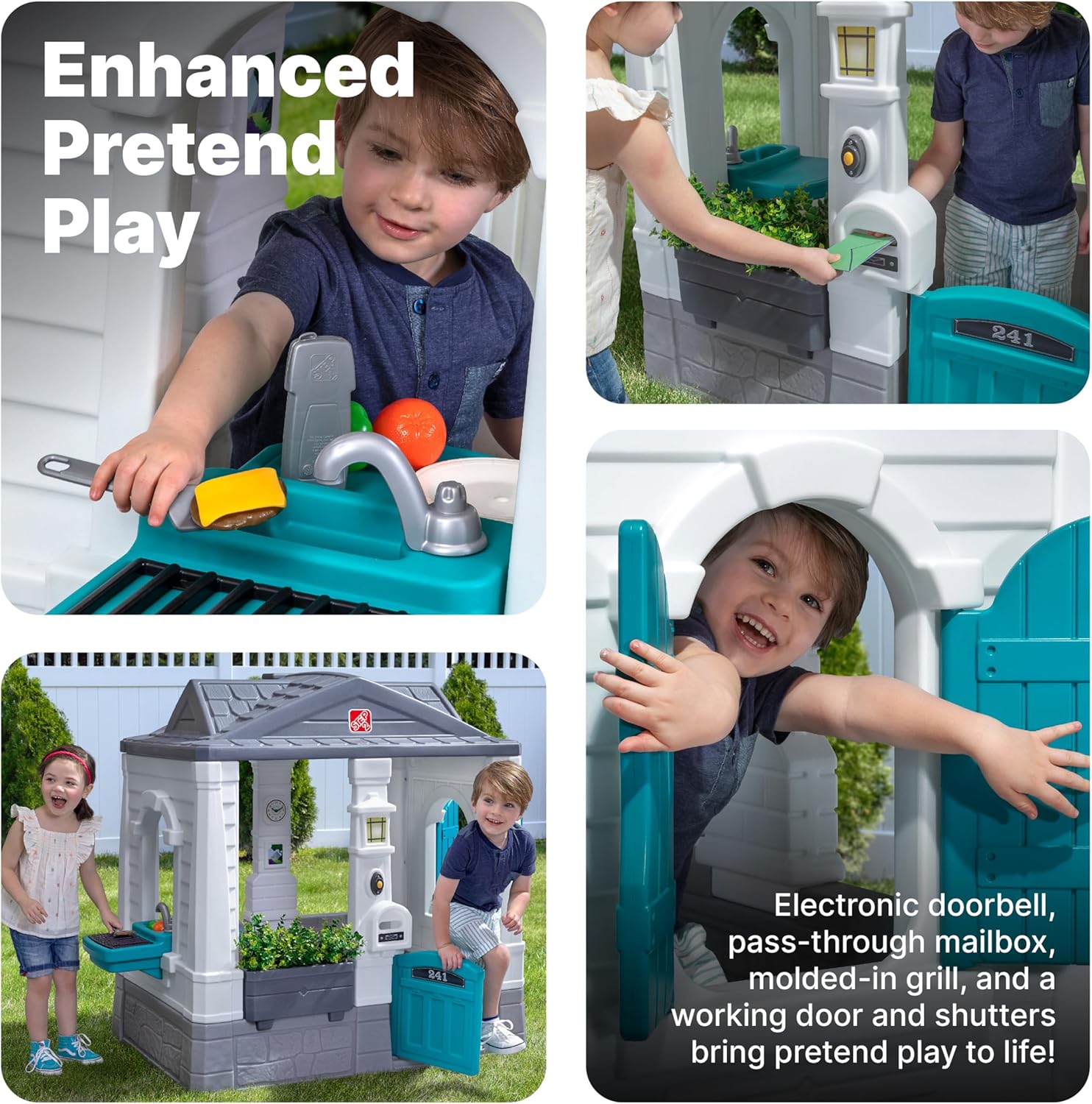 Neat & Tidy Cottage Kids Playh – обзор и цена Kids Outdoor Wooden Playset