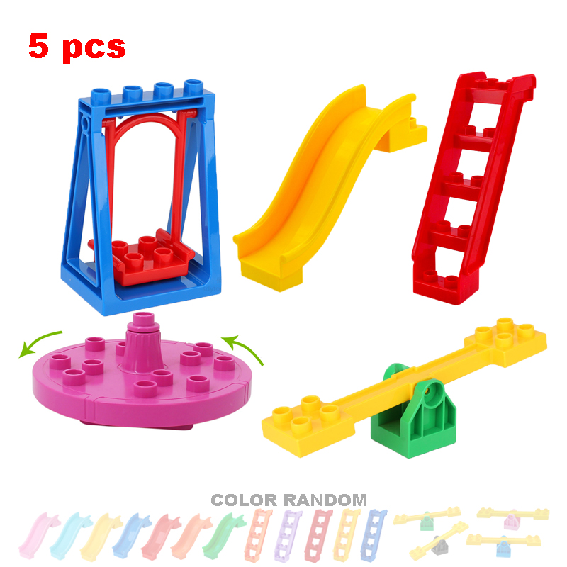Big Building Blocks Playground – обзор и цена Kids Outdoor Swing And Slide