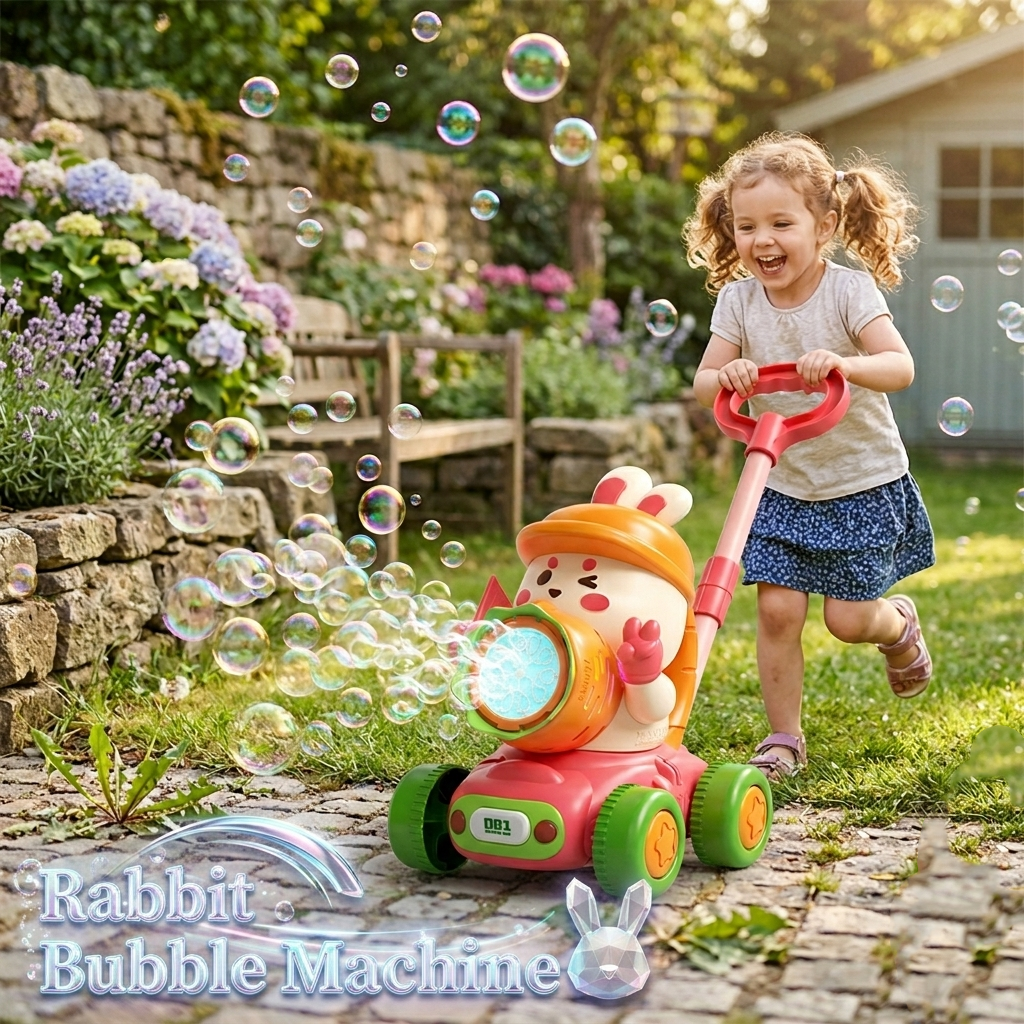 Turnip Rabbit Bubble Lawn Mowe – обзор и цена Kids Outdoor Lawn Mower