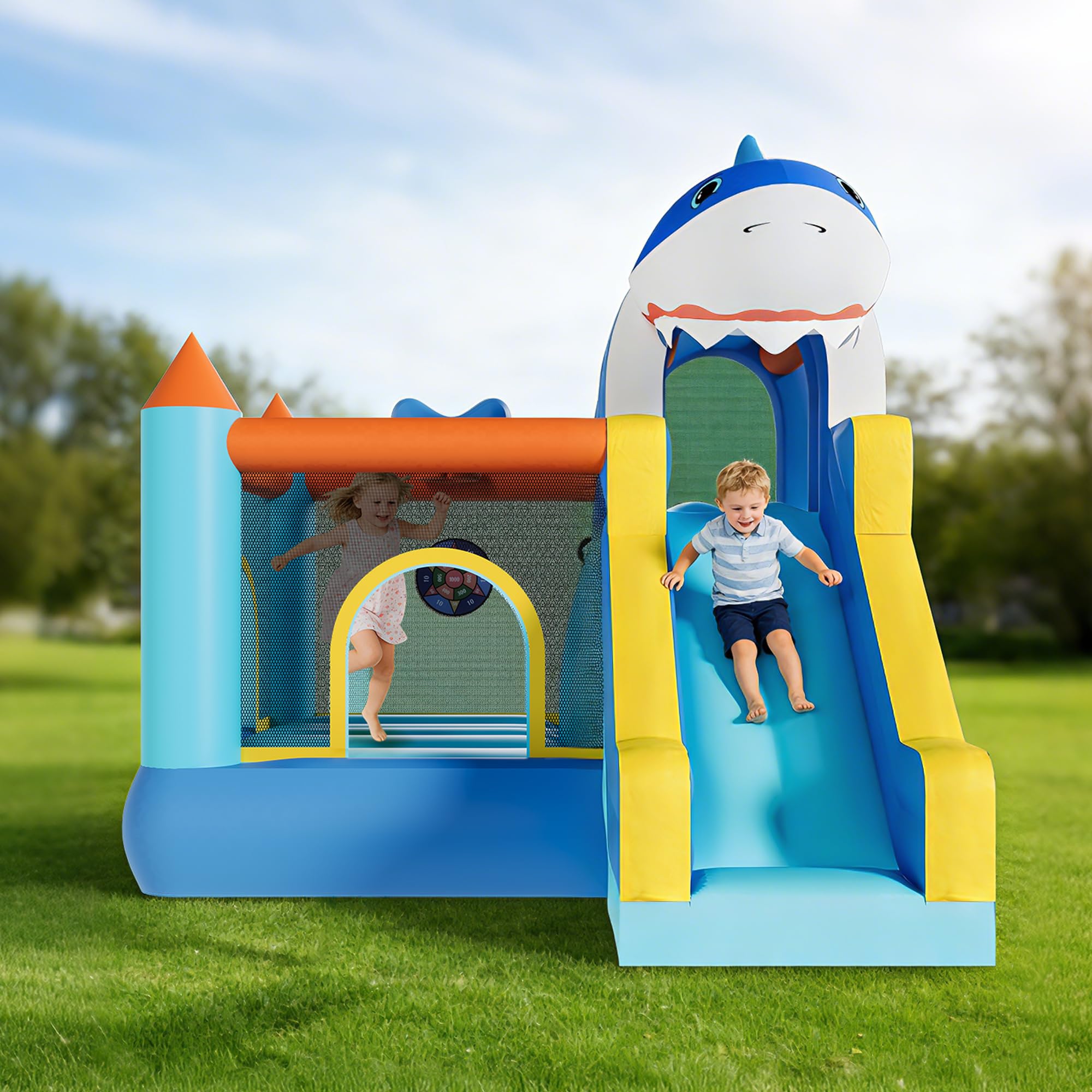 Inflatable Bounce House With S – обзор и цена Kids Outdoor Climbing Wall