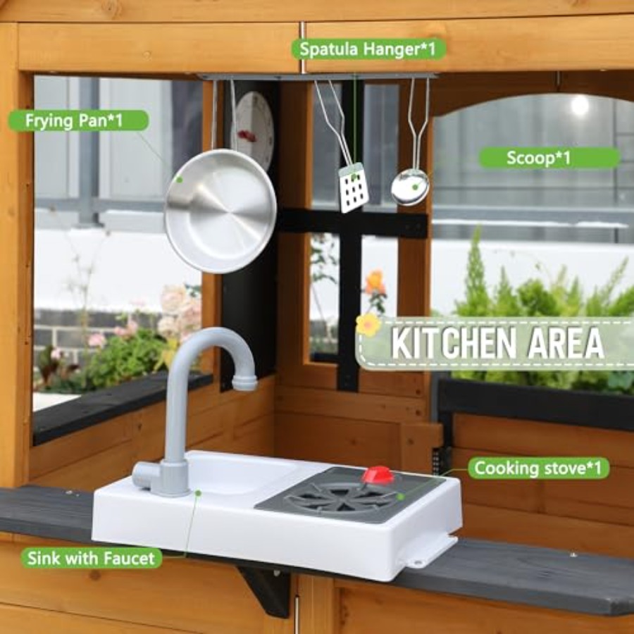 Backyard outdoor playhouse for – обзор и цена Kids Outdoor Sink