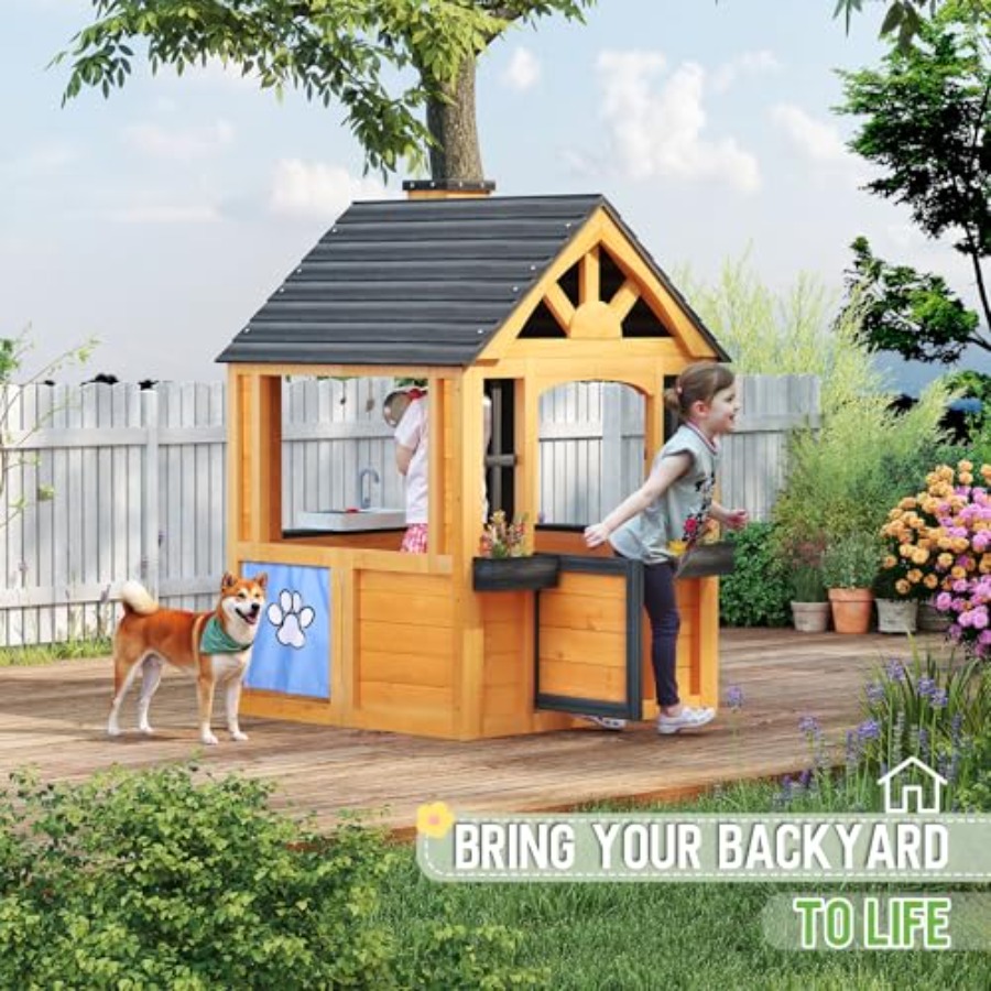 Backyard outdoor playhouse for – обзор и цена Kids Outdoor Sink
