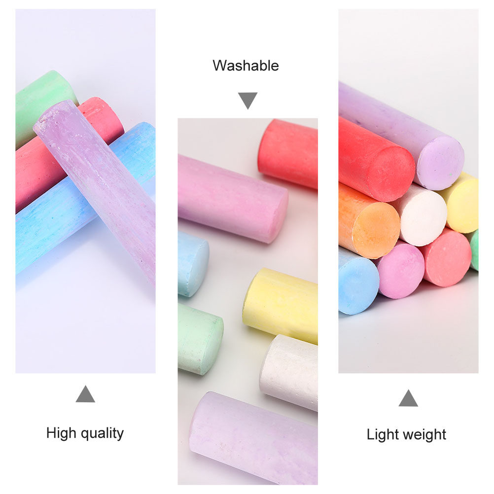 20Pcs Colorful Dustless Chalks – обзор и цена Kids Outdoor Chalkboard