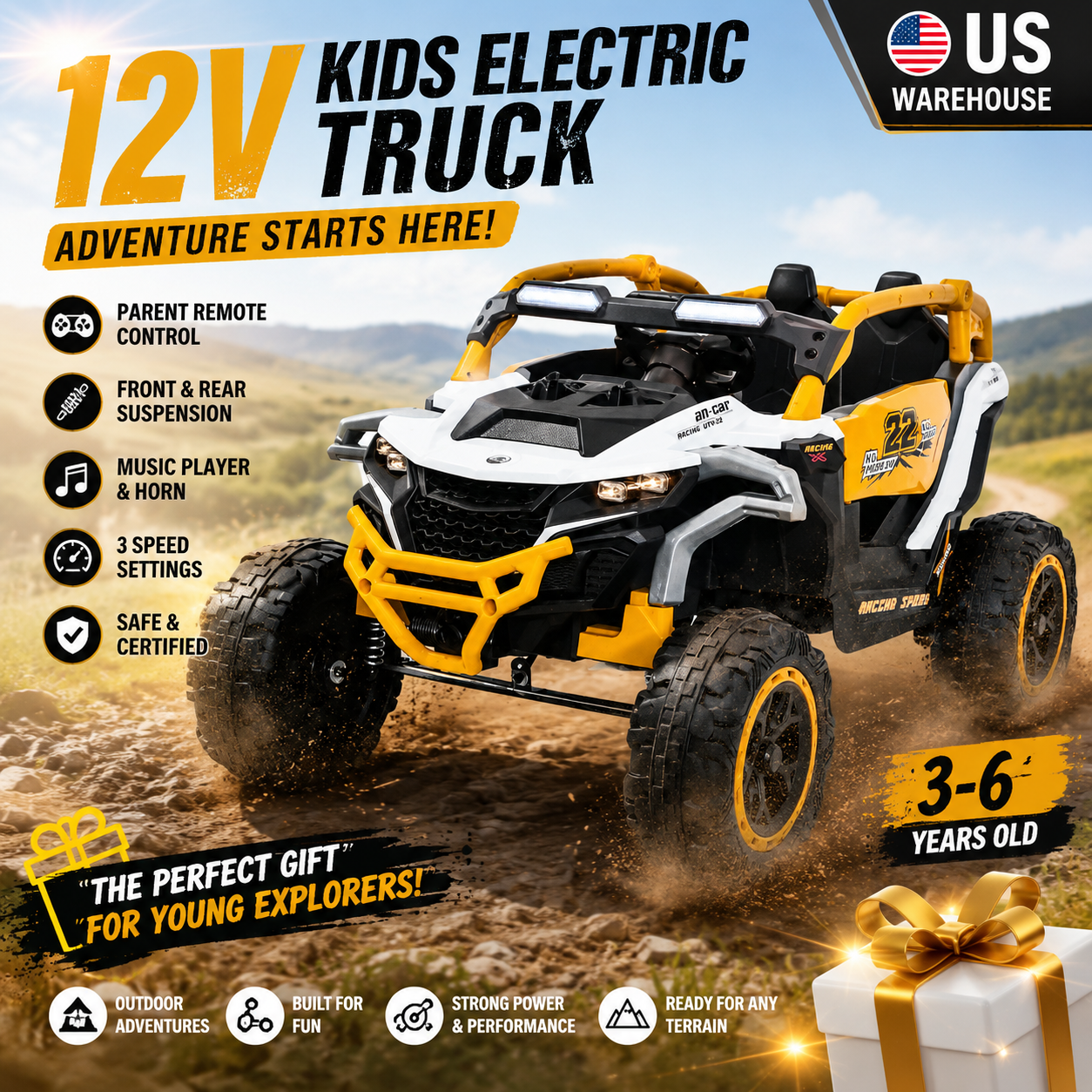 12V Kids Electric Truck Ride o – обзор и цена Kids Outdoor Park