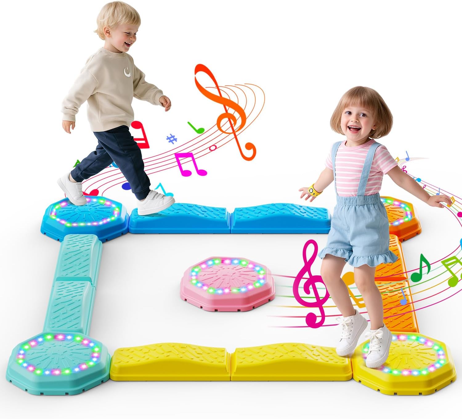 13PCS Light-Up & Musical Balan – обзор и цена Kids Outdoor Balance Beam