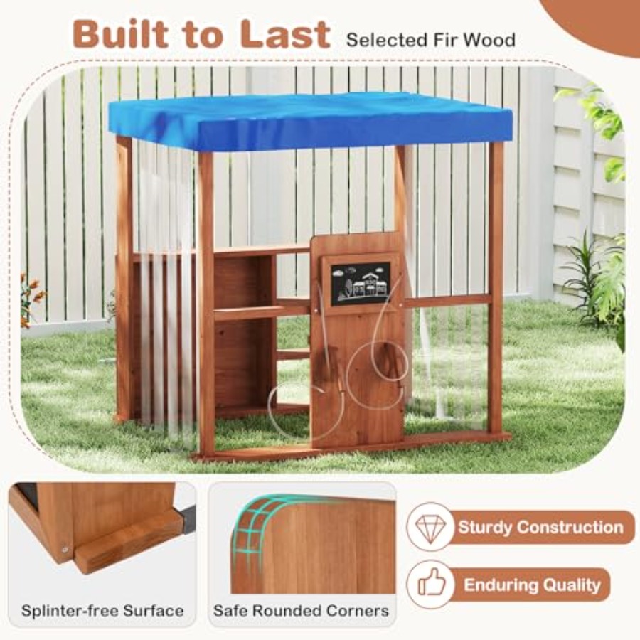 Outdoor kids gas station playh – обзор и цена Kids Outdoor Chalkboard
