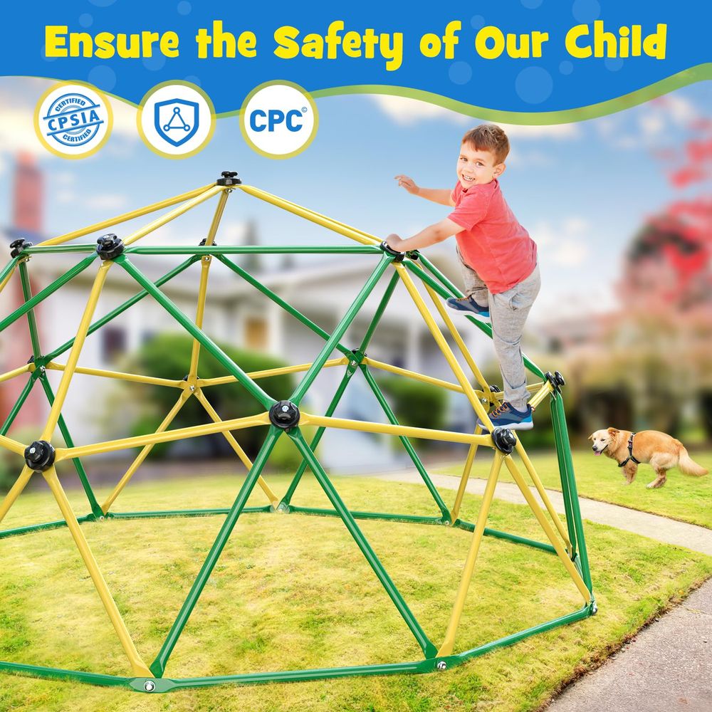 Climbing Dome, 10FT Climber wi – обзор и цена Kids Outdoor Jungle Gym Dome