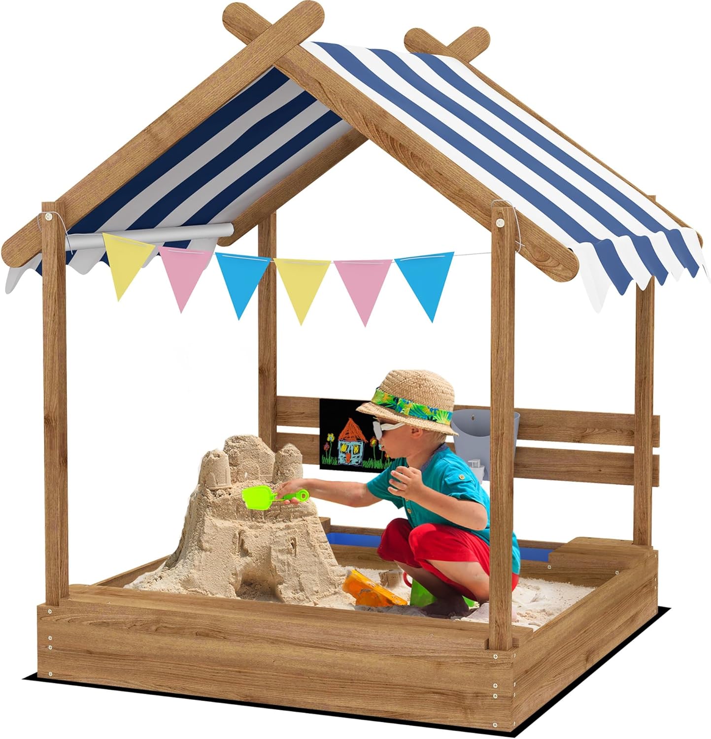 Wooden Sandbox with Canopy, Ki – обзор и цена Kids Outdoor Sink